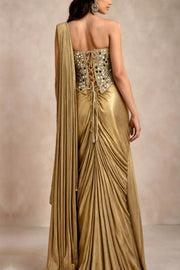 MIRROR CORSET DRAPE SAREE