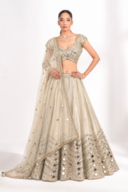 Gilded Mirrorwork Lehenga