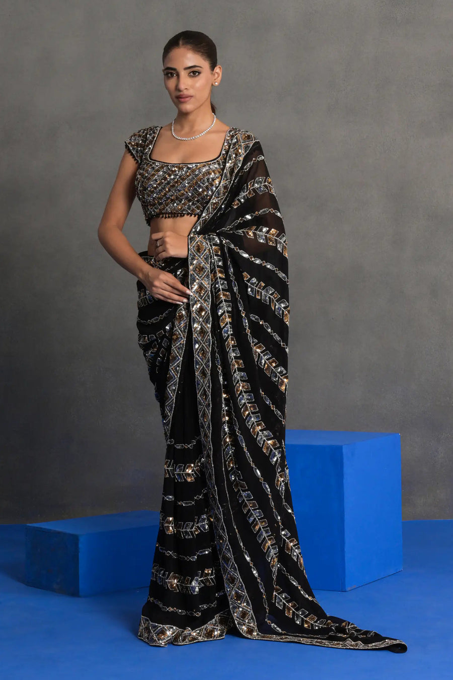 Tamtara Sequin Saree