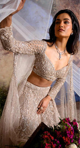 CHAMPAGNE GOLD LEHENGA