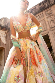 SARAS BROCADE LEHENGA