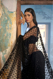 EZRA BLACK SAREE