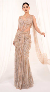 SIFAR GOLD DRAPE SAREE