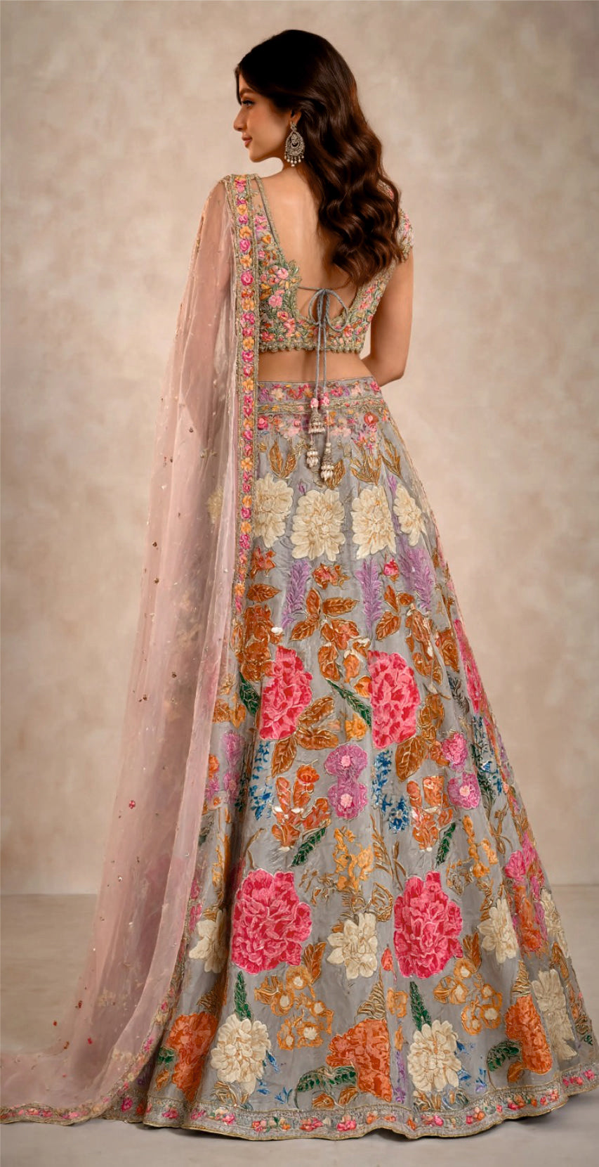 REHMAT FLORAL LEHENGA