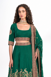 Gulnaar Forest Lehenga Set