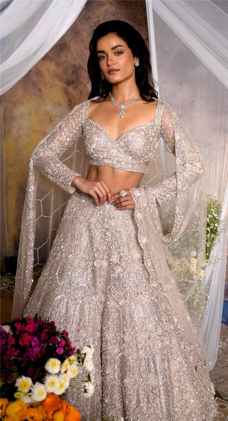 CHAMPAGNE GOLD LEHENGA