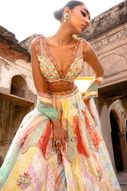 SARAS BROCADE LEHENGA