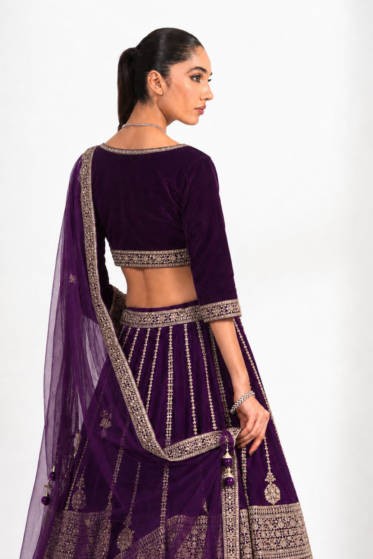 Raazvi Purple Lehenga Set