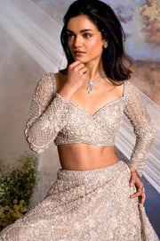 CHAMPAGNE GOLD LEHENGA