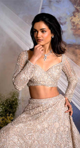 CHAMPAGNE GOLD LEHENGA