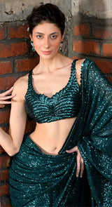 NORAH SEQUIN SAREE