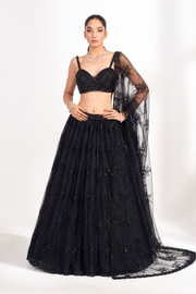 Sitara Noir Lehenga Set