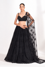 Sitara Noir Lehenga Set