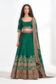Gulnaar Forest Lehenga Set