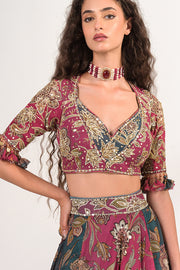 Aranya Kalamkari Lehenga Set