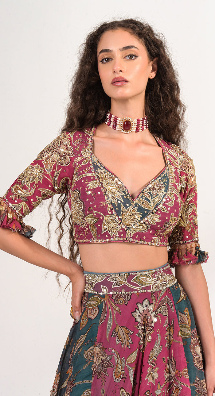 Aranya Kalamkari Lehenga Set