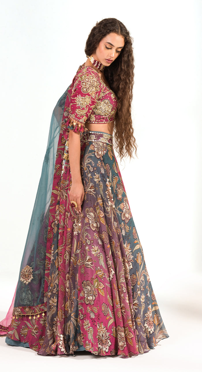 Aranya Kalamkari Lehenga Set