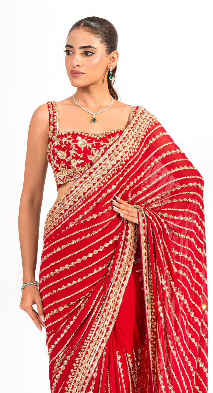 Ruby Rekha Drape Saree