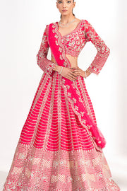 Noor Fuchsia Bridal Lehenga