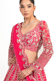 Noor Fuchsia Bridal Lehenga