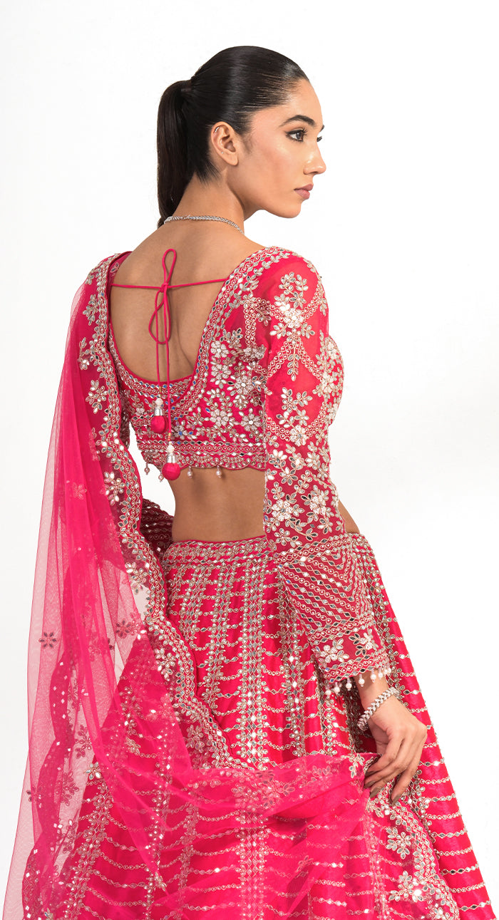 Noor Fuchsia Bridal Lehenga