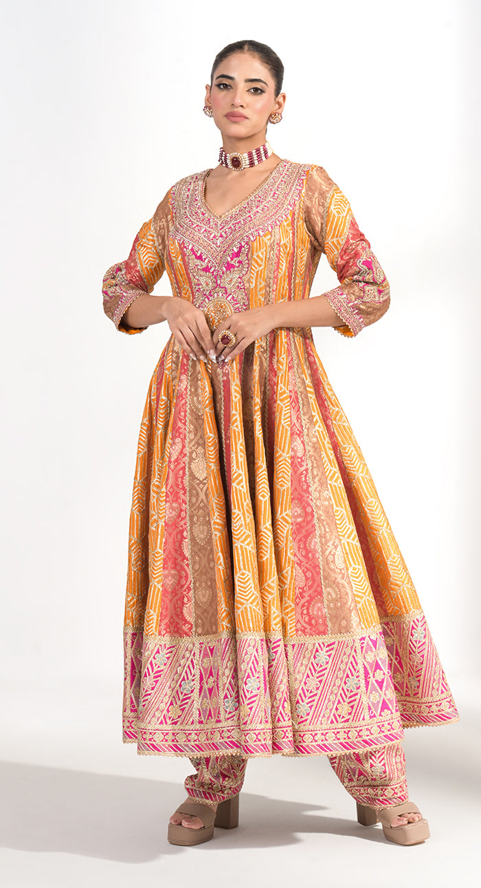 Kesar Noor Anarkali Set