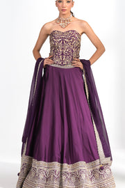 Mahira Amethyst Corset Lehenga