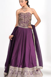 Mahira Amethyst Corset Lehenga