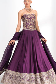 Mahira Amethyst Corset Lehenga