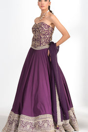 Mahira Amethyst Corset Lehenga
