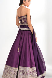 Mahira Amethyst Corset Lehenga