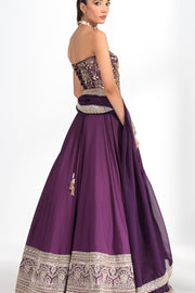 Mahira Amethyst Corset Lehenga