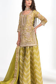 Zareen Olive Sharara Set