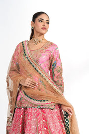 Phoolwari Coral Lehenga Set