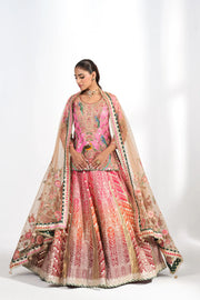Phoolwari Coral Lehenga Set