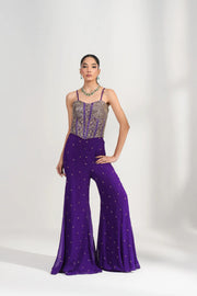 Ziya Violet Corset Palazzo Set