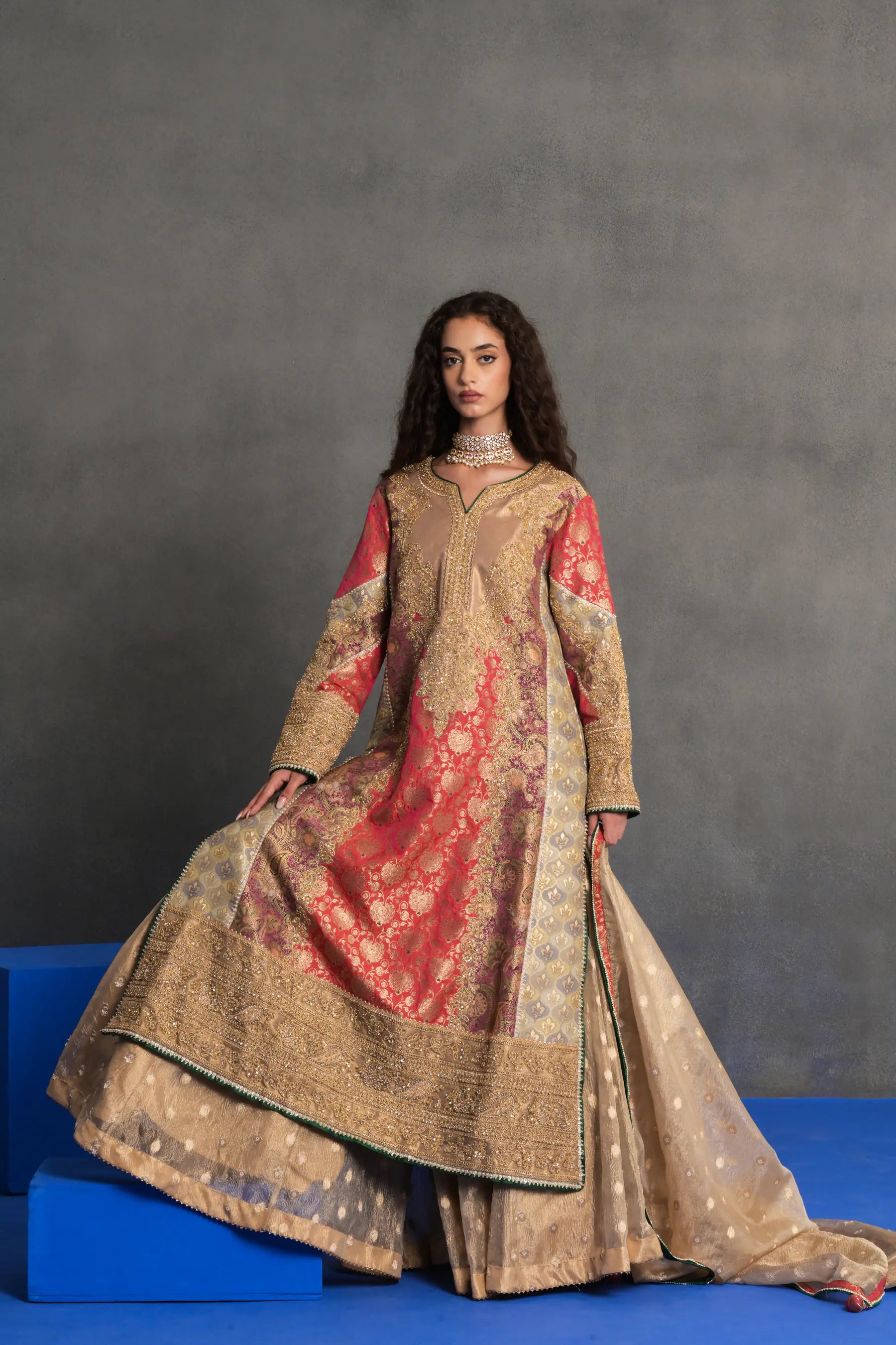 Turin Jamavar Sharara Suit