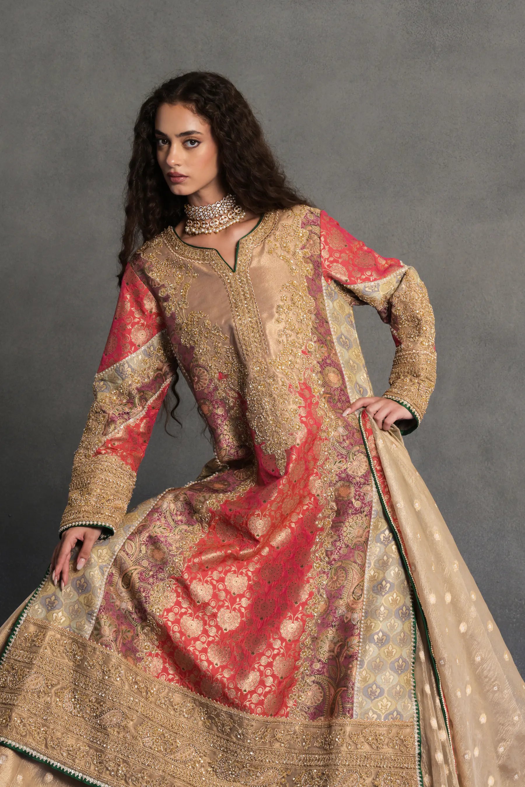 Turin Jamavar Sharara Suit