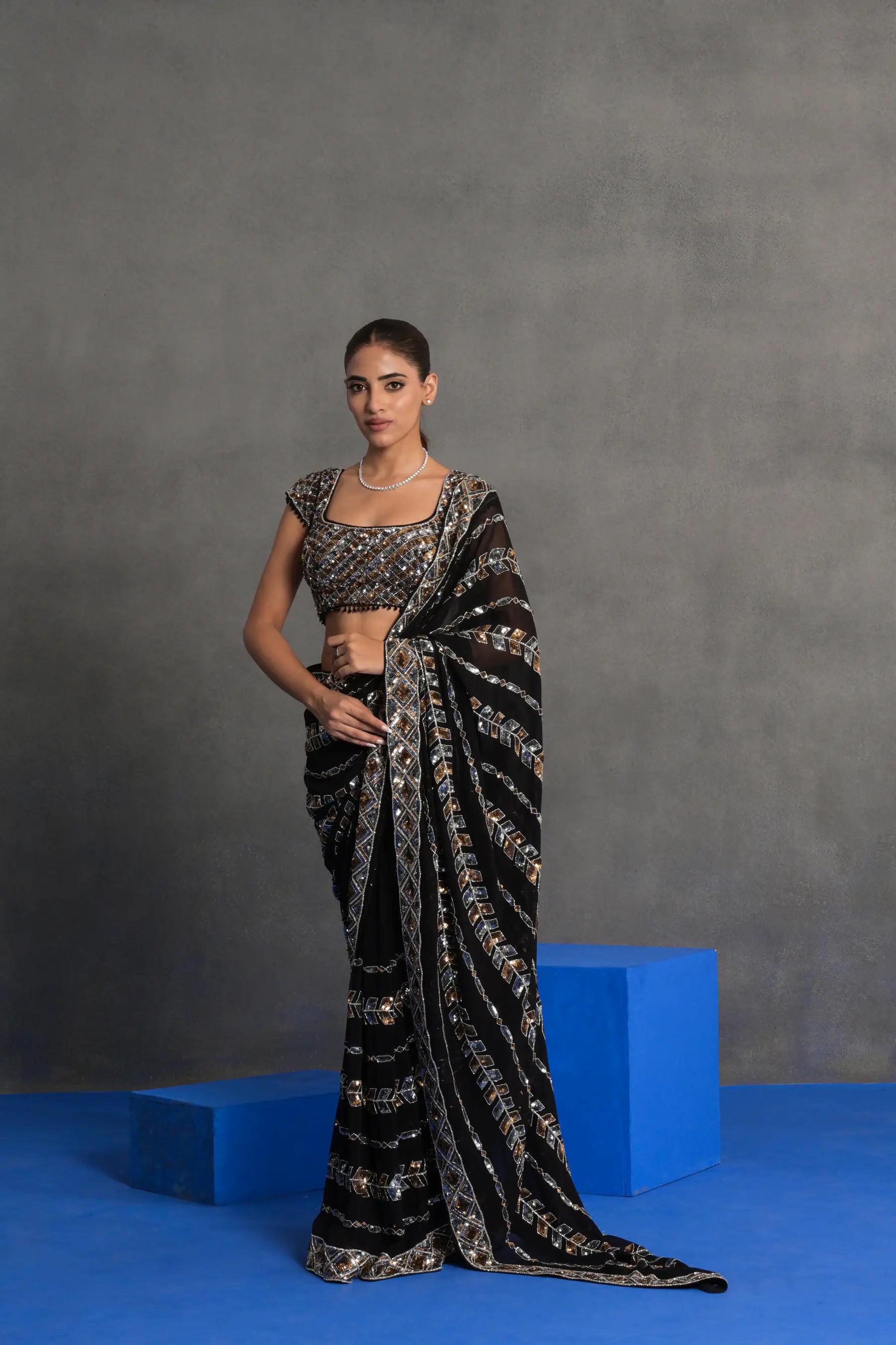 Tamtara Sequin Saree