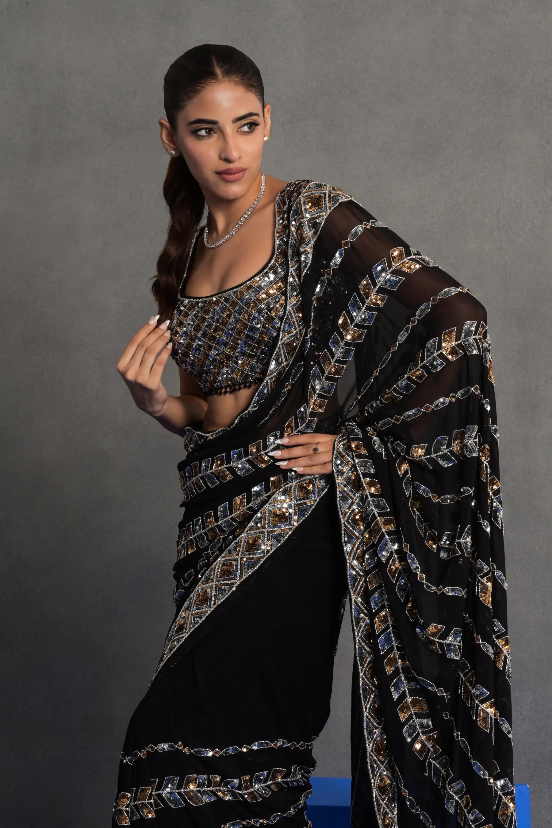 Tamtara Sequin Saree