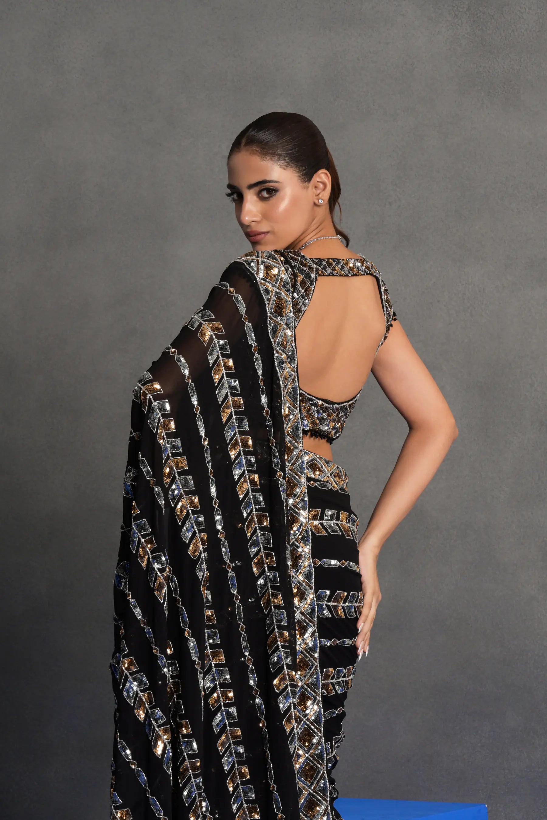 Tamtara Sequin Saree