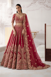 Dahlia Ruby Bridal Lehenga