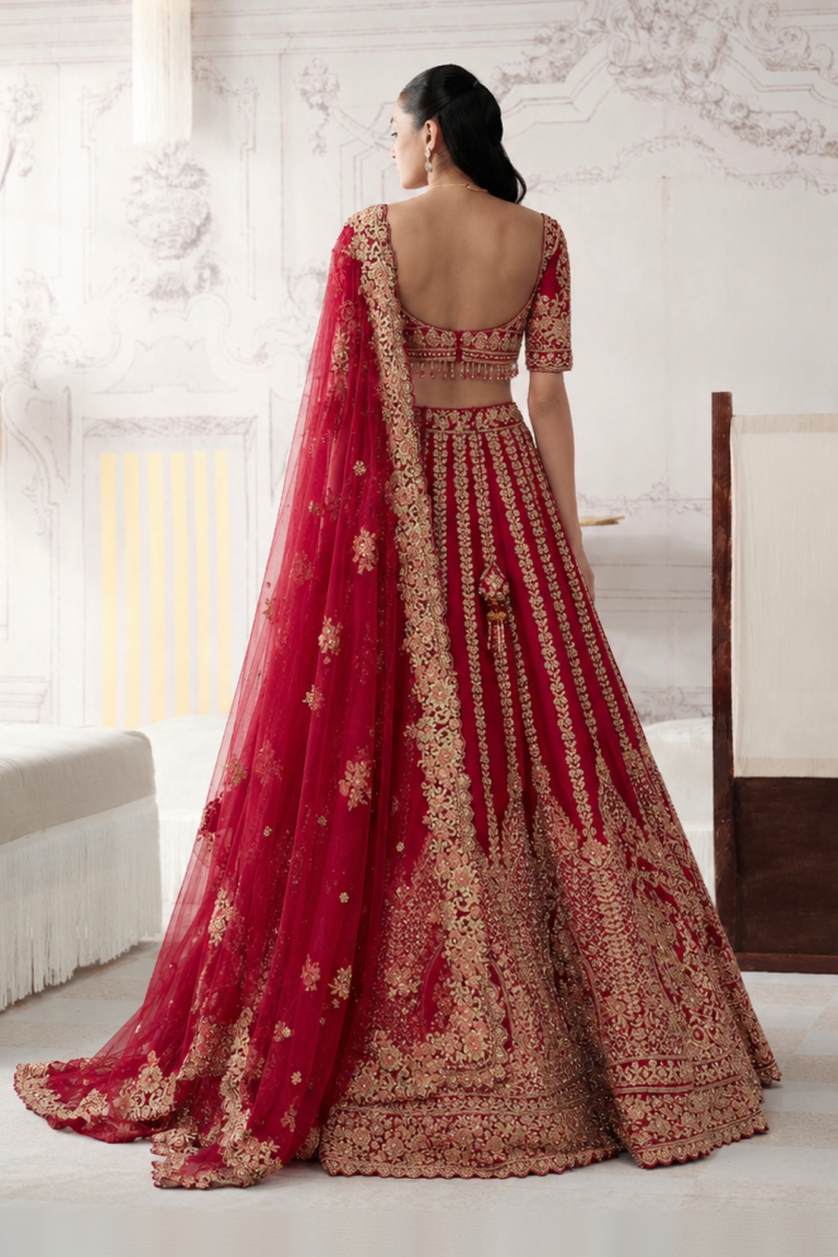 Dahlia Ruby Bridal Lehenga