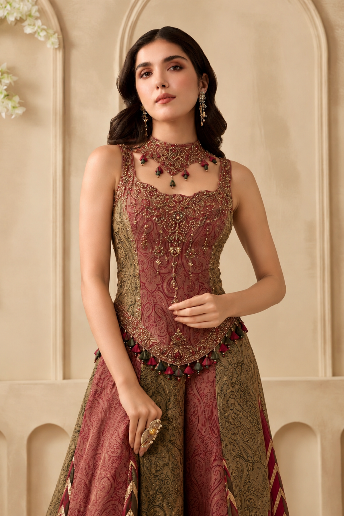Jovienne Embroidered Sharara