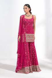 Qadira Pink Sharara Set