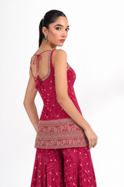 Qadira Pink Sharara Set