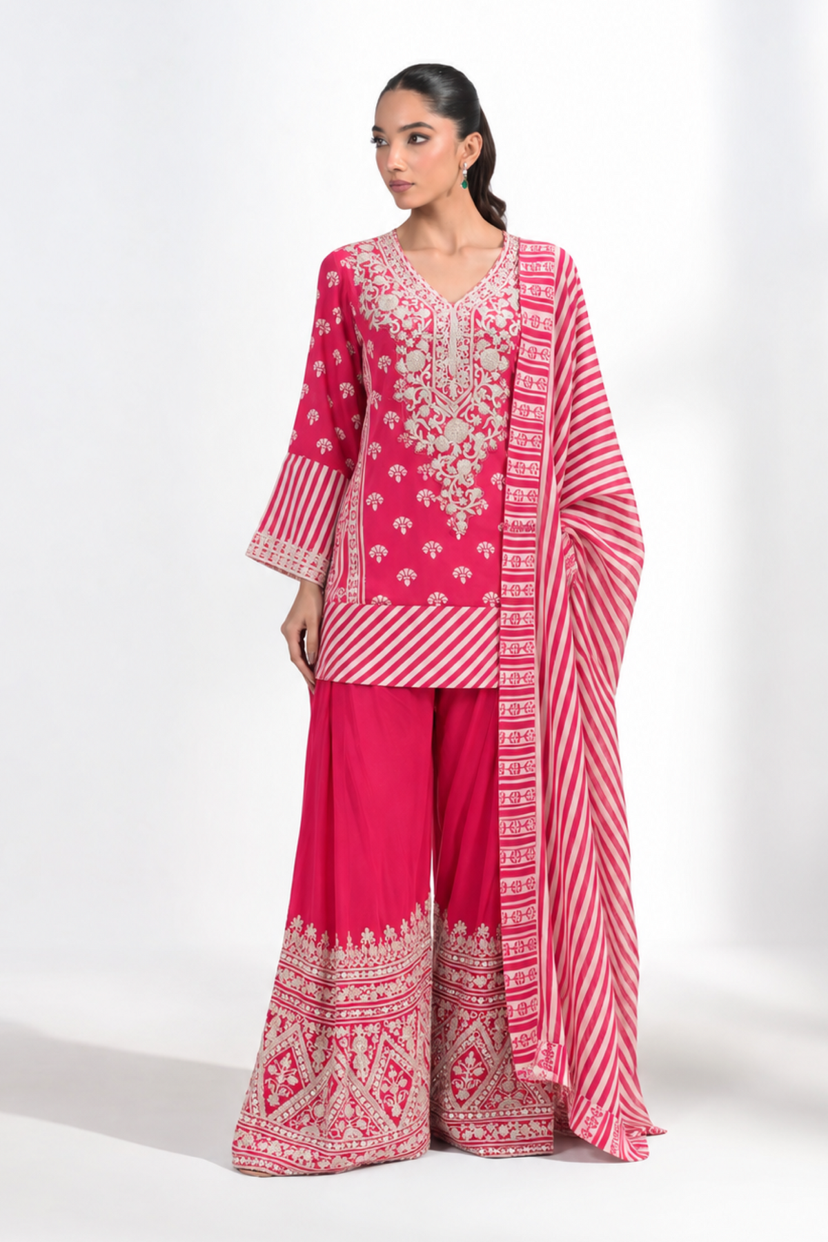 Laila Pink Printed Sharara