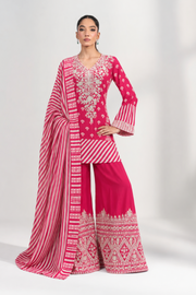 Laila Pink Printed Sharara