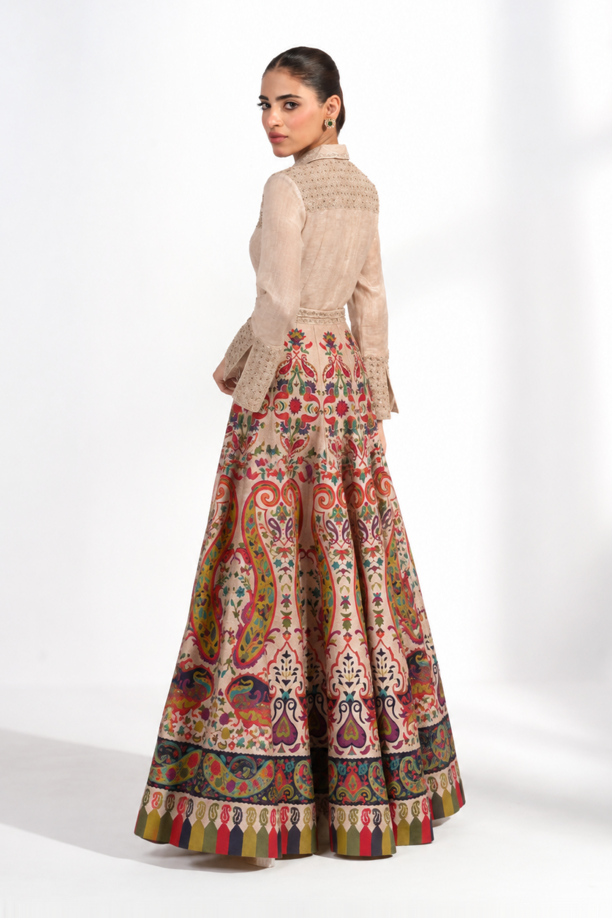 Aaradhya Paisley Printed Lehenga — view 3