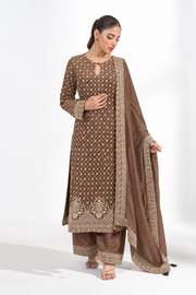 Aarohi Mocha Embroidered Kurta Set — view 2